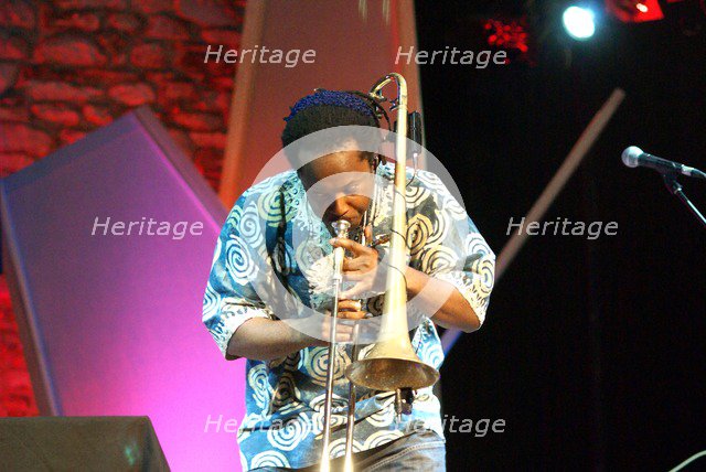 Dennis Rollins, Brecon Jazz Festival, Powys, Wales, 2009. Artist: Brian O'Connor