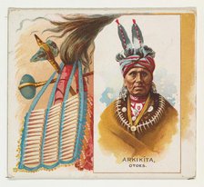 Arkikita, Otoes, from the American Indian Chiefs series (N36) for Allen & Ginter Cigarette..., 1888. Creator: Allen & Ginter.