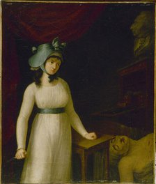 Portrait of Charlotte Corday (1768-1793) in the moment after she assassinated Marat, c1793. Creator: Unknown.