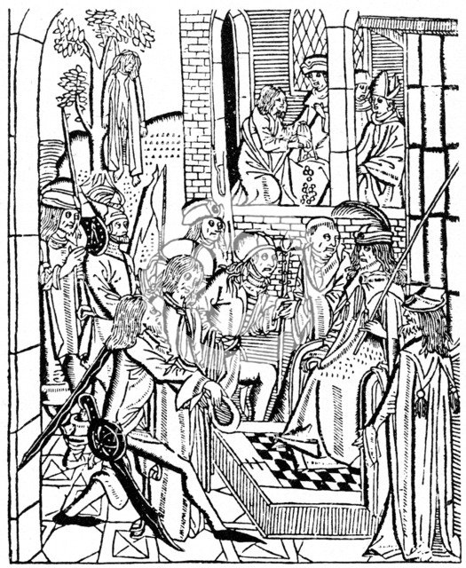 Christ before Pilate, 1488 (1964)  Artist: Anon