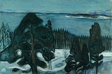 Winter Night, c 1900. Creator: Munch, Edvard (1863-1944).