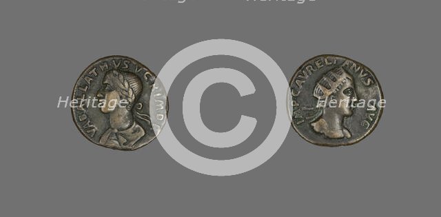 Coin Portraying King Vabalathus, 270-275. Creator: Unknown.