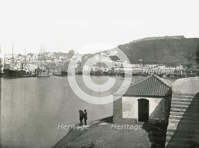 The city and harbour of Malaga, Spain, 1895.  Creator: W & S Ltd.