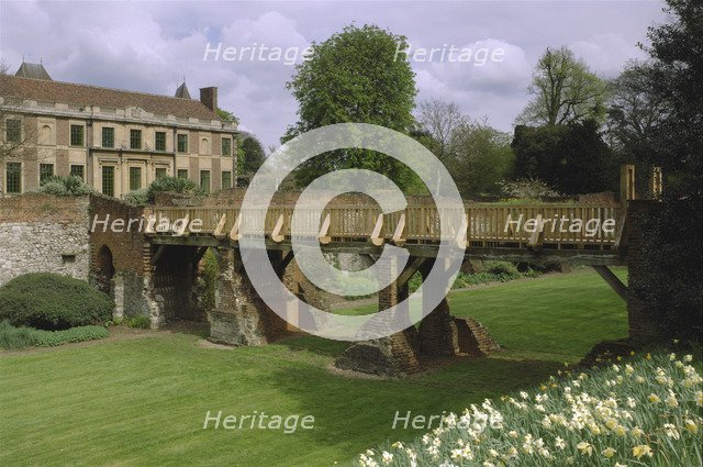 The south bridge, Eltham Palace, London, 1999. Artist: J Bailey