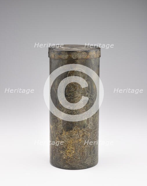 Sutra container with cover, Nara period, 724. Creator: Unknown.