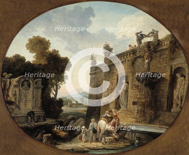 L'Abreuvoir, 1804. Creator: Hubert Robert.