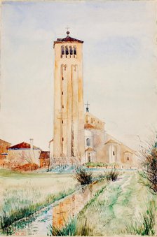 The Tower, Cathedral of Torcello, 1898-1916. Creator: Cass Gilbert.