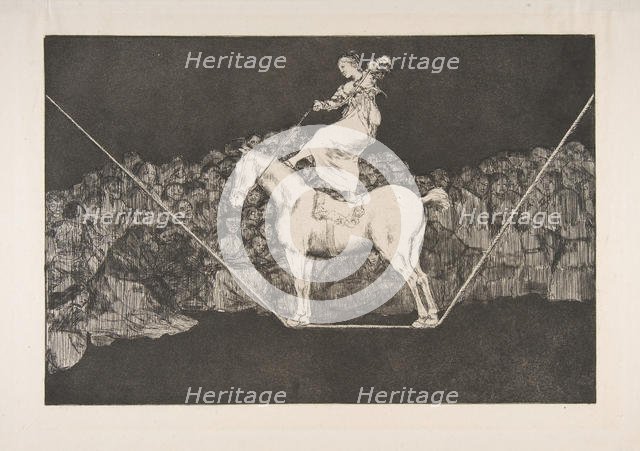Plate B from the 'Disparates':Punctual Folly, ca. 1816-23 (published before 1877). Creator: Francisco Goya.