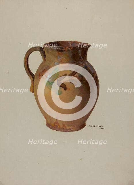 Pa. German Jug, 1936. Creator: Eugene Shellady.