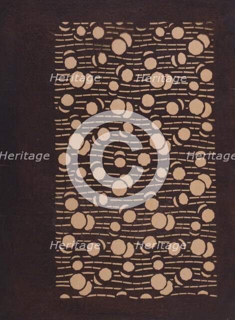 Katagami stencil, between 1900 and 1952. Creator: Unknown.