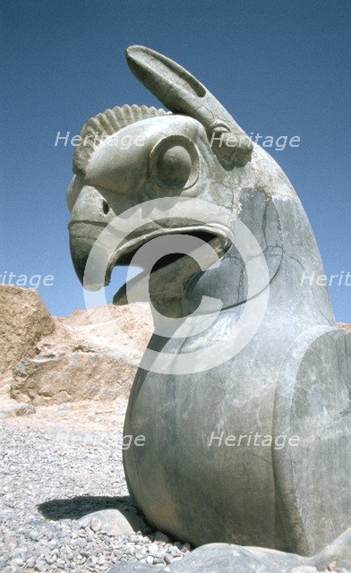 Protome of a double griffin, the Apadana, Persepolis, Iran