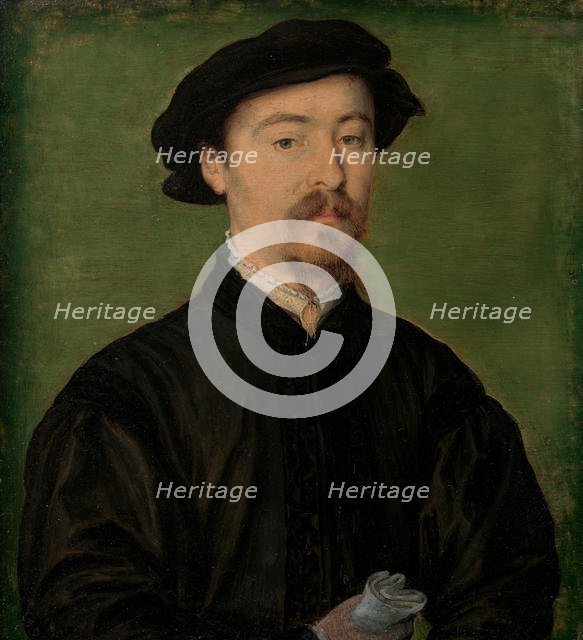 Portrait of a Man with Gloves, 1540-45. Creator: Corneille de Lyon.