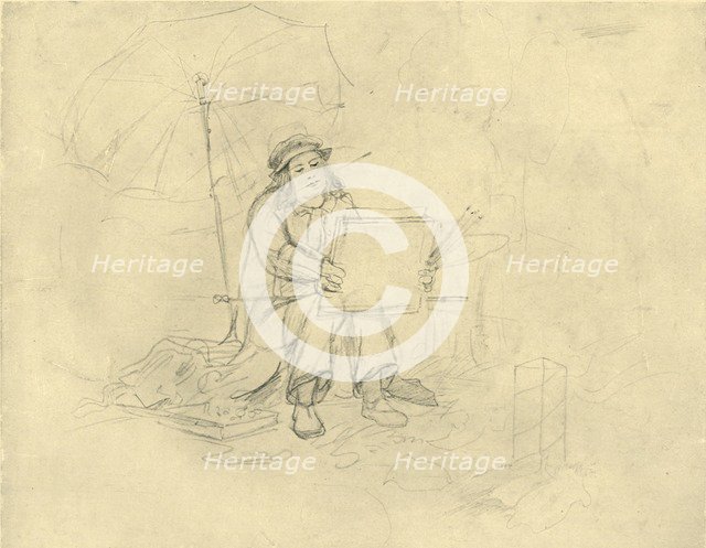 'Der Landschaftsmaler II', mid-late 19th century, (c1924).  Creator: Carl Spitzweg.