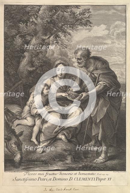 The Virgin and Joseph with the Young Jesus, 1710-40. Creator: Johann Jakob Frey the Elder.