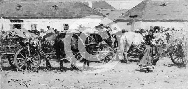 Market Scene. Creator: August von Pettenkofen.