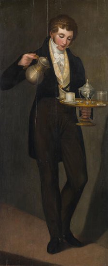 Sign board. Waiter with a Coffee, Between 1796 and 1808. Creator: Caliari, Paolino (1763-1835).