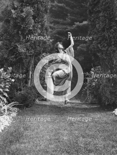 Scene from Sanctuary, A Bird Masque, by Percy MacKaye, in rehearsal for first...New Hampshire, 1913. Creator: Arnold Genthe.