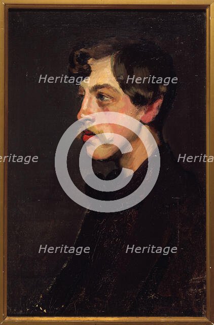 Portrait of Camille Mauclair (1872-1945), art critic, c1895. Creator: Henry Bataille.