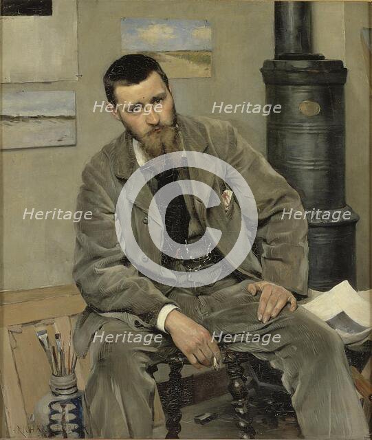 Portrait of the Painter Nils Kreuger, 1883. Creator: Sven Richard Bergh.