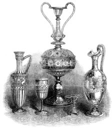 The International Exhibition: group of glass, by Messrs. Phillips..., 1862. Creator: Unknown.