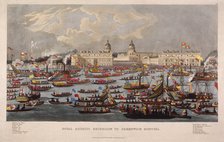 'Royal Aquatic Excursion to Greenwich Hospital', 1838. Artist: Anon