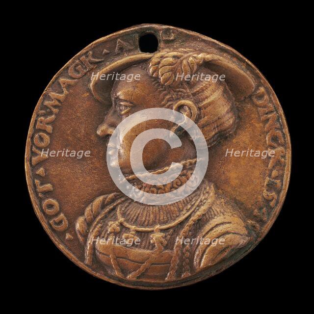 Emilia of Saxony, 1516-1591, Margravine of Brandenburg-Ansbach [obverse], 1540. Creator: Master of the Pistorius Medal.
