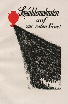 Social Democrats go to the red ballot box!, 1919. Creator: Scheurich, Paul (1883-1945).