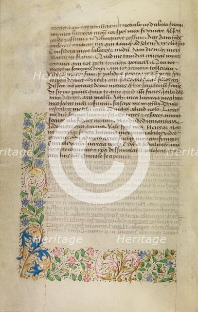 Decorated Text Page, about 1460-1470. Creator: Unknown.