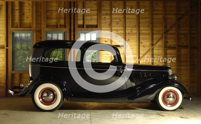 Ford Sedan custom 1934. Artist: Simon Clay.