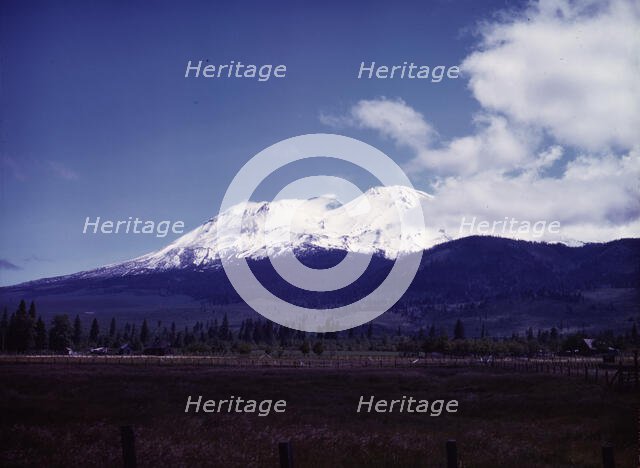 View of Mount Shasta, Calif., 1942. Creator: Russell Lee.