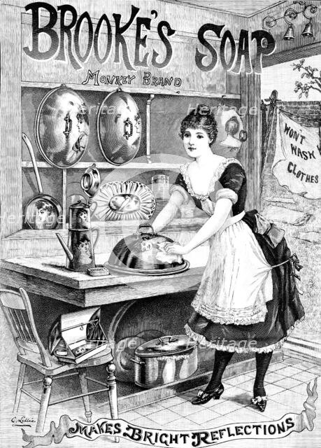 Advertisement for Brooke’s Soap, 1890. Creator: Unknown.