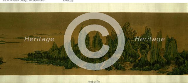Landscape, late Ming or early Qing dynasty, c. 17th/18th century. Creators: Unknown, Emperor Huizong.