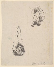 Proof from a block of sketches, 1834-75. Creator: Jean Francois Millet.