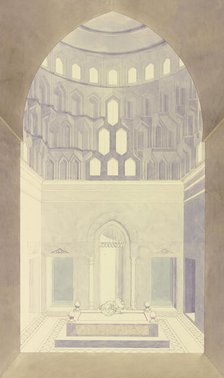 Tomb of Sultan Quaitbay in Cairo, 1830. Creator: Friedrich Maximilian Hessemer.