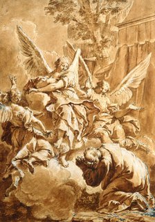 Abraham and the Three Angels, c1750. Creator: Francesco Fontebasso.