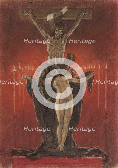 The Satanists (Calvary). Artist: Rops, Félicien (1833-1898)
