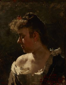 Study of a Woman, 1888. Creator: Stanislaw Fabijanski.