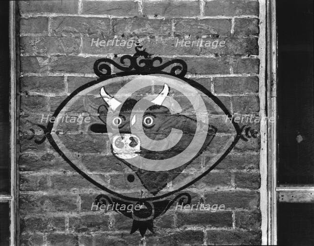 Mississippi butcher sign, 1936. Creator: Walker Evans.