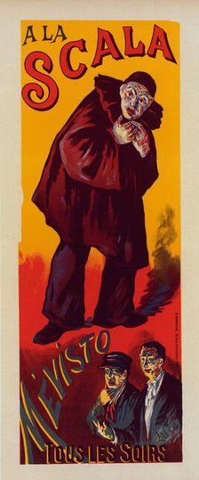 Affiche pour les représentations de "Mévisto" à la Scala., c1898. Creator: Maximilien Luce.