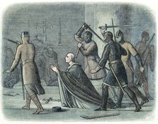 The murder of Thomas a Becket, 1170 (1864). Artist: Unknown