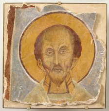 Wall Painting of Male Saint, Byzantine, 12th century, modern restoration. Creator: Unknown.