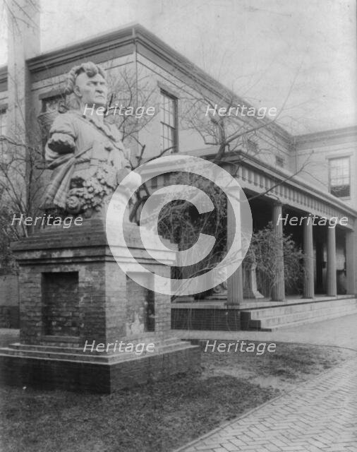 U.S. Naval Academy, Annapolis - Tecumseh statue, (1902?). Creator: Frances Benjamin Johnston.