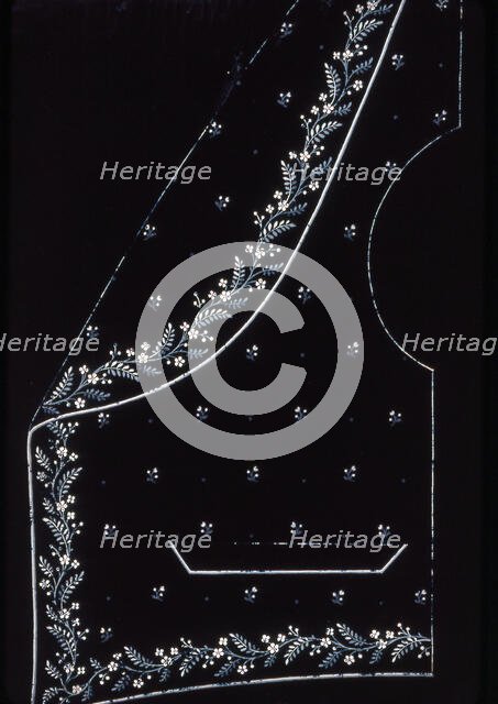 Waistcoat Design, England, 1830s/40s. Creator: Unknown.