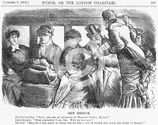 'Her Rights', 1882. Artist: Unknown