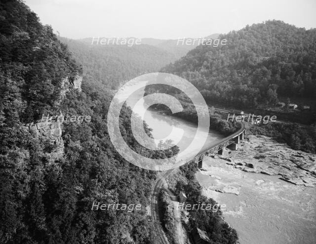New River canyon, Gauley, W. Va., c.between 1910 and 1920. Creator: Unknown.