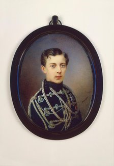 Portrait of Tsarevich Nicholas Alexandrovich of Russia (1843–1865), c. 1861. Artist: Rockstuhl, Alois Gustav (1798-1877)