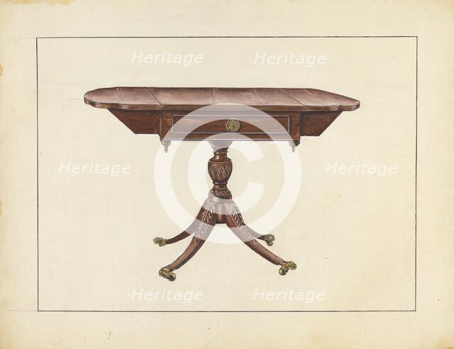 Table, c. 1953. Creator: John Garay.