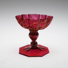 Sweetmeat Dish, Bohemia, c. 1750. Creator: Bohemia Glass.