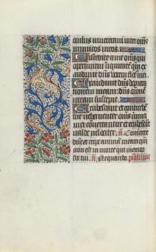 Book of Hours (Use of Rouen): fol. 112v, c. 1470. Creator: Master of the Geneva Latini (French, active Rouen, 1460-80).