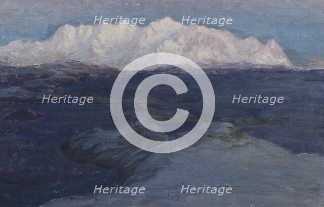 Night over Store Molla. Study from Lofoten. Creator: Anna Katarina Boberg.